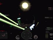 WIE DURCH BUTTER Die meterdicken Laserstrahlen einiger Schiffe schneiden selbst Kreuzer innerhalb von Sekunden in zwei H&auml;lften.